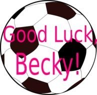 Good Luck Becky At Clkercom Vector Online clipart
