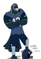seattle seahawk drawing