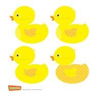 Rubber Duckie Ducky Duckling Yellow Ducks Baby