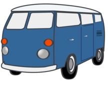 blue Van drawing