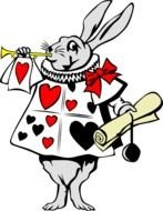 Gerald G Rabbit From Alice In Wonderland Coloring Book Colouring Sheet