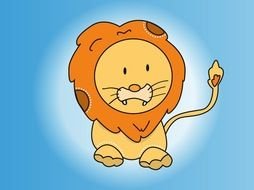 Clipart of Cute cartoon Lion