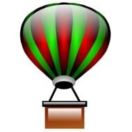 hot air balloon as a picture for clipart