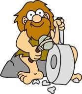 clipart of the caveman