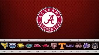"Alabama" Football logo clipart