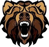 clipart of the angry bear