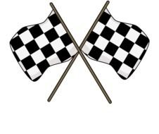 flags symbolizing the start of the race