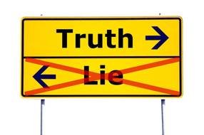 truth and lie, direction sign, drawing