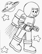 Astro Free Printable Community Helpers Coloring Pages