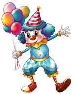 Cartoon Clown Vector drawing