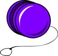 Purple Cartoon Yoyo At Clkercom Vector Online