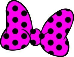 Lazo De Color Rosa Para Imprimir Minnie Mouse