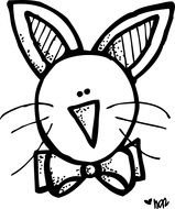 Bunny as a graphic image