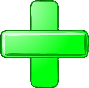 Green Plus Minus Hi Free Images At Clkercom Vector