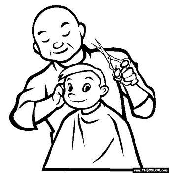 Barber Coloring Page Free Online