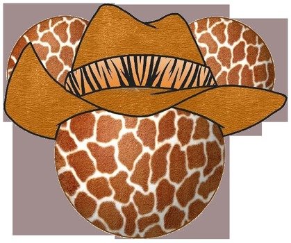 Safari Hat Print Mickey Ears W