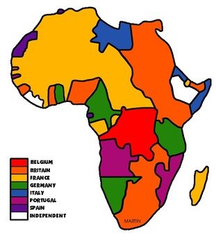 Free Africa By Phillip Martin Colonial Map