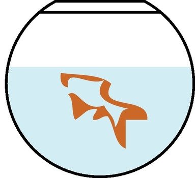 Fish Bowl Clipart Black And White In Hipng