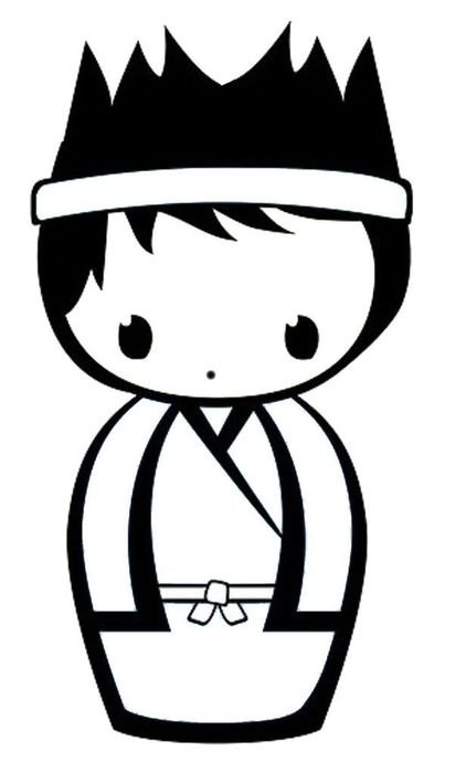 cartoon Japanese boy