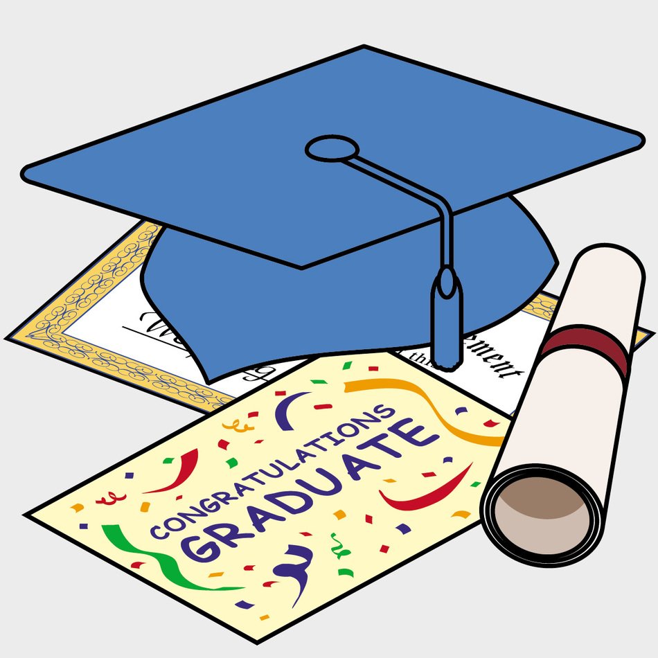 graduation cap on papers, greeting