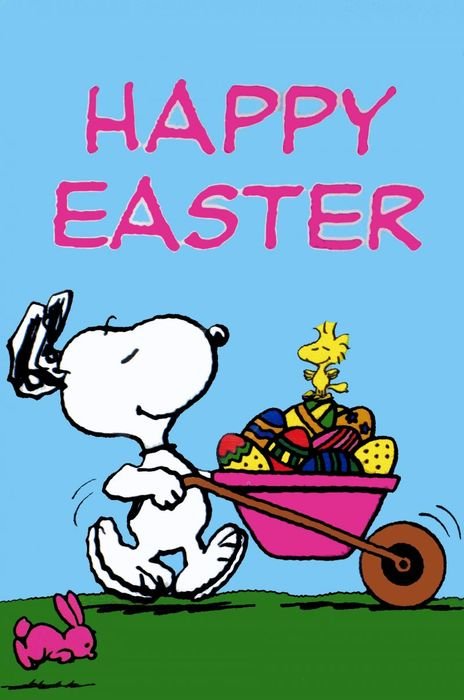 Snoopy Easter Flag drawing