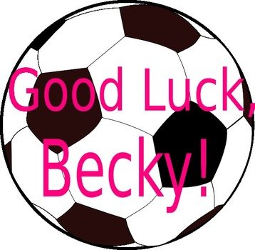 Good Luck Becky At Clkercom Vector Online clipart