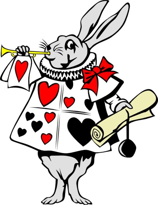 Gerald G Rabbit From Alice In Wonderland Coloring Book Colouring Sheet