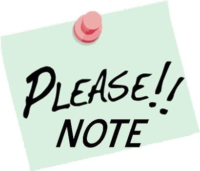 Pleasenote clipart