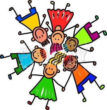 Of Happy Diverse Kids Toddler Art Prawny &ndash; clipart