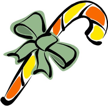 colorful stick with bow, drawing