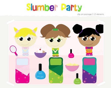 Clip art of Slumber Party