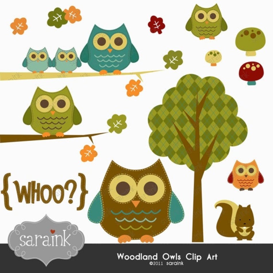 Woodland Owl Download Cute Digital For Personal And N2