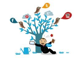 Social Media For Schools drawing