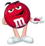 red chocolate ball with legs and arms