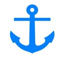 Blue Anchor At Clkercom Vector Online Royalty clipart