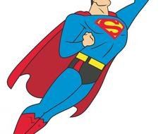 Superman Background drawing