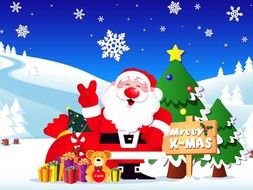 happy Holiday Merry Christmas drawing