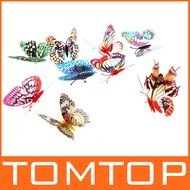 20pcs 8cm Artificial Butterfly Luminous Pin Clip For Home Christmas