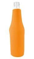 orange empty bottle on a white background
