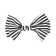 Black And White Stripe Bow Hair Clip Your Faves Bows All
