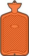 brown hot water bottle