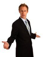 young businessman as a picture for clipart