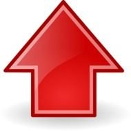 big red arrow as a picture for clipart