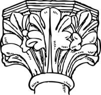 Decorated Gothic Capital At Clkercom Vector
