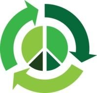 Recycle With Peace Symbol