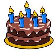 clipart of the chocolate birthday cake