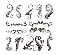 Name Ornament Design Elements Vector Set
