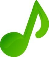 Green Music Note At Clkercom Vector Online