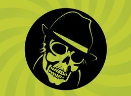 Ganster Skull drawing