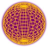 Red Wired Globe Outline Medium 600pixel Vector